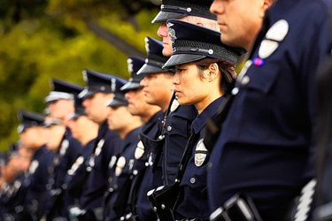 The union representing members of the Los Angeles Police Department is making an unlikely argument-that the city should stop hiring policemen.