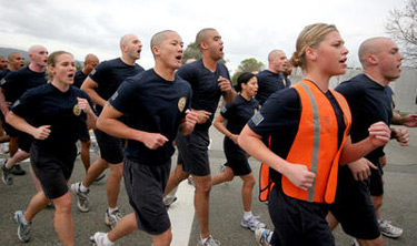 In down economy, police agencies seeing an older, weathered recruits.