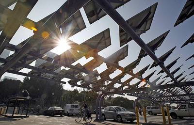 The DWP's parking-lot solar array