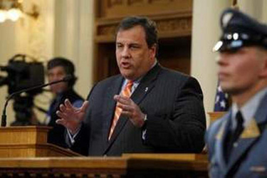 Gov. Chris Christie delivers his State of the State address in Trenton on Jan. 11.