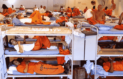 Inmates at CA state prison