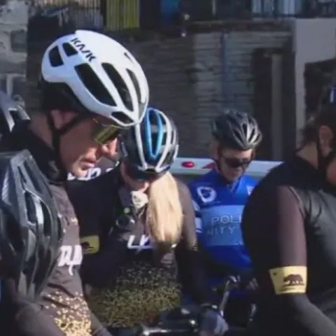 Memorial bike ride for fallen LAPD officer