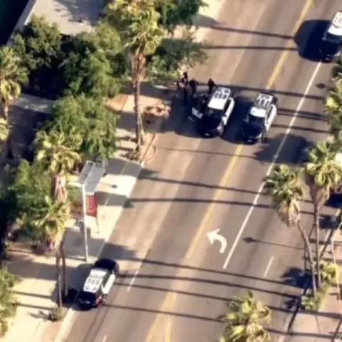 3 shot near bus stop by Exposition Park