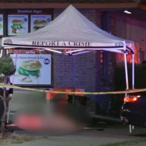 Man shot to death outside donut shop in Van Nuys, gunman at large