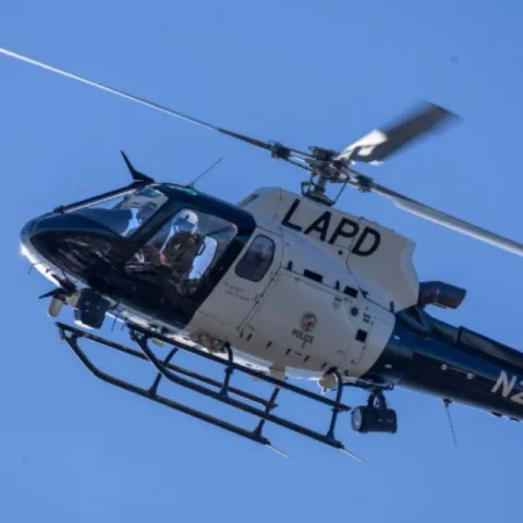 Man federally charged for allegedly pointing laser at LAPD helicopter during protest