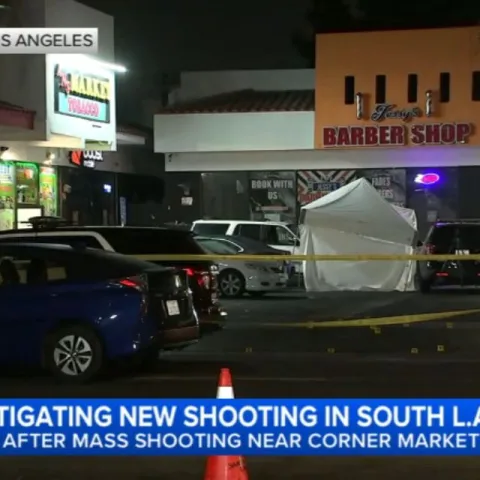 Shooting leaves 1 dead in South LA following rash of gun violence nearby