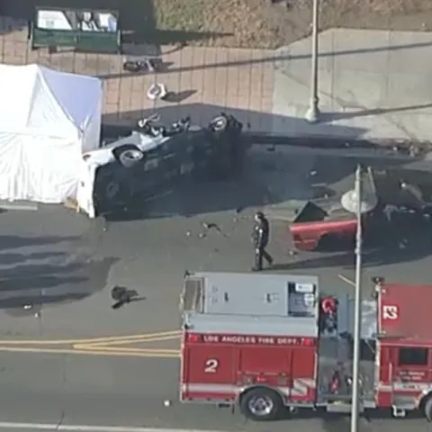 Driver arrested after violent Boyle Heights crash leaves 1 dead, 3 hurt, police say