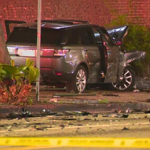 Driver killed in Hollywood crash by suspect fleeing in stolen SUV
