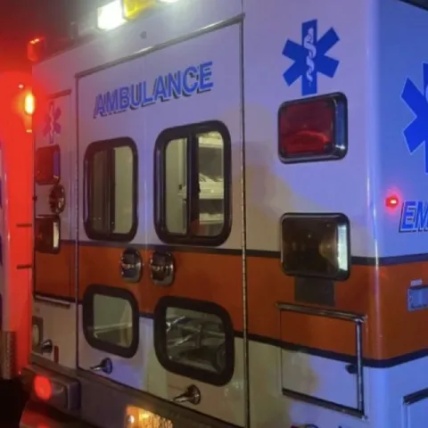 Back of an ambulance