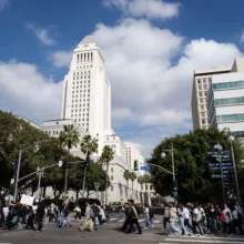 Teen stabbed after fight breaks out at L.A. protest against Trump’s immigration policies