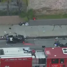LAPD Motorcycle Officer Injured in Valley Glen Crash